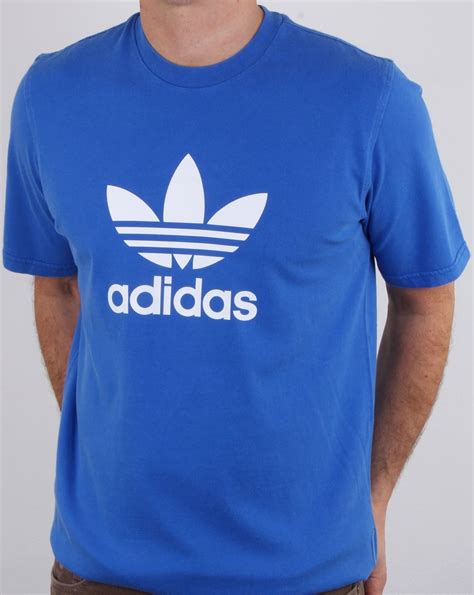 mens blue adidas original trefoil t shirt xxxl|Amazon.com: Adidas Trefoil T Shirt Men.